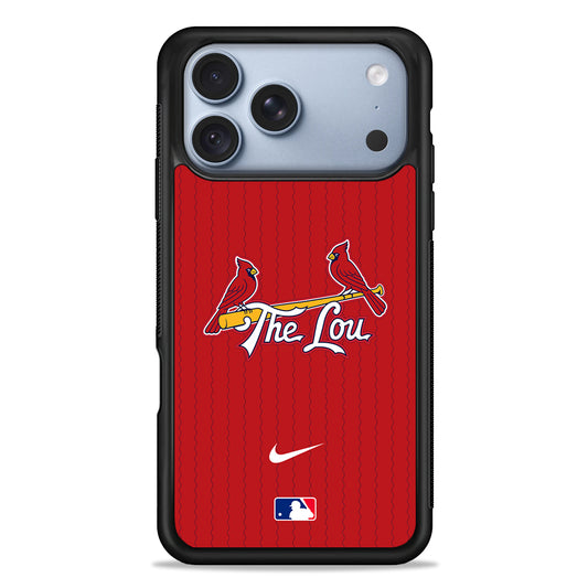 MLB St Louis Cardinals Red Nike iPhone 18 Pro Case - iPhone 18 Pro Silicone Case