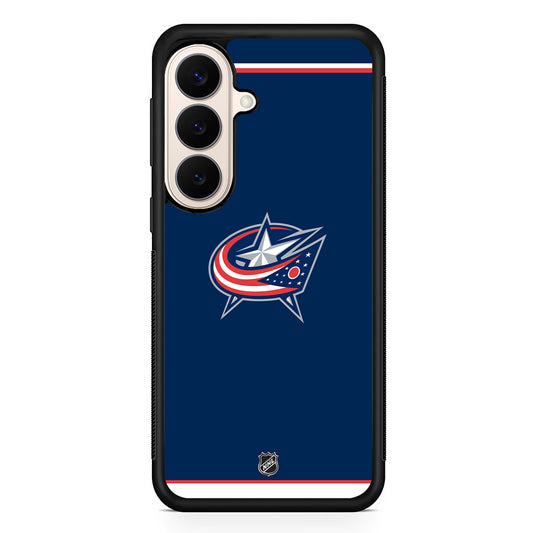 NHL Columbus Blue Jackets Team Samsung Galaxy S26 Case | Durable Protective Rubber Cover