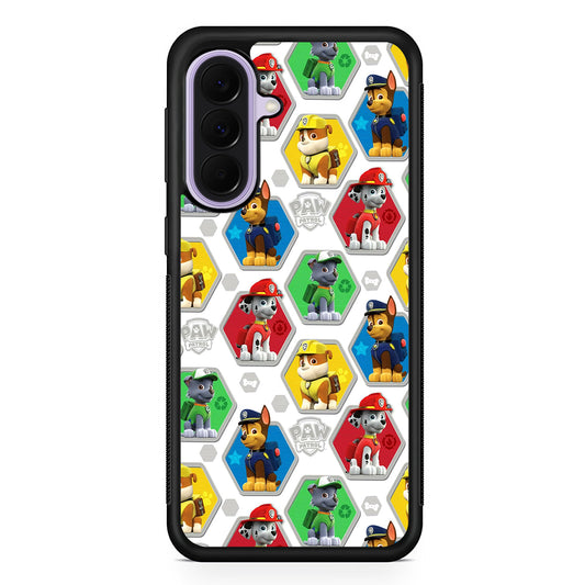 Paw Patrol Patern White Samsung Galaxy A37 Case | Samsung Galaxy A37 Rubber Protective Case