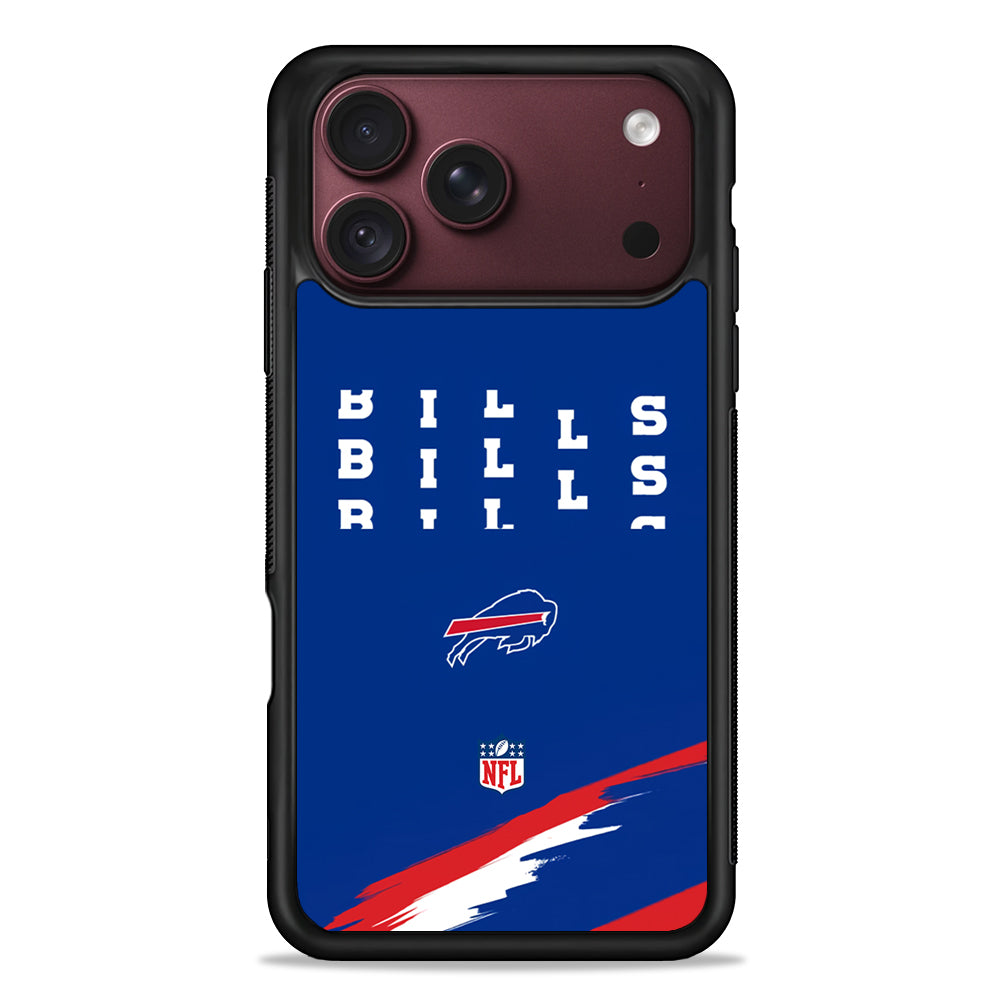 NFL Buffalo Bills Blue iPhone 18 Pro Max Case – Slim Silicone Protective Cover