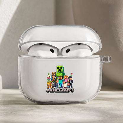 Minecraft World Characters Protective Apple AirPods Pro 3 Clear Case | Shockproof Cover