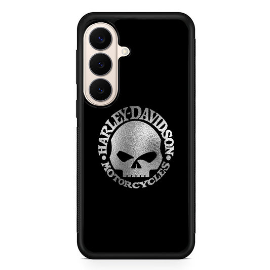 Harley Davidson Skull Silver Samsung Galaxy S26 Case – Slim Protective Phone Cover