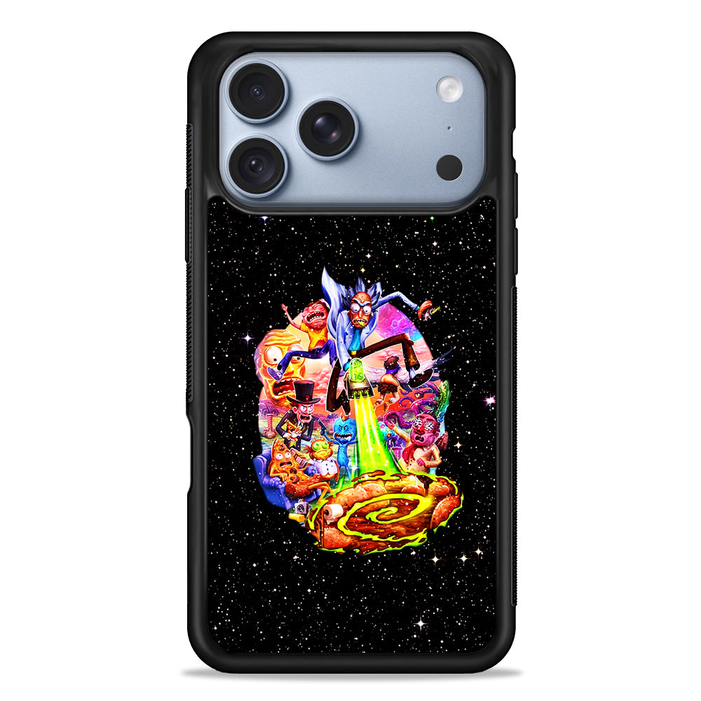Rick and Morty Galaxy Starlight iPhone 18 Pro Case - iPhone 18 Pro Silicone Case