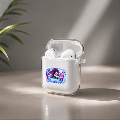 Chidori Sasuke Purple Blazing Protective Clear Case Cover For Apple Airpods | Soft Silicone AirPods 1 / 2 Case | Protective Cover
