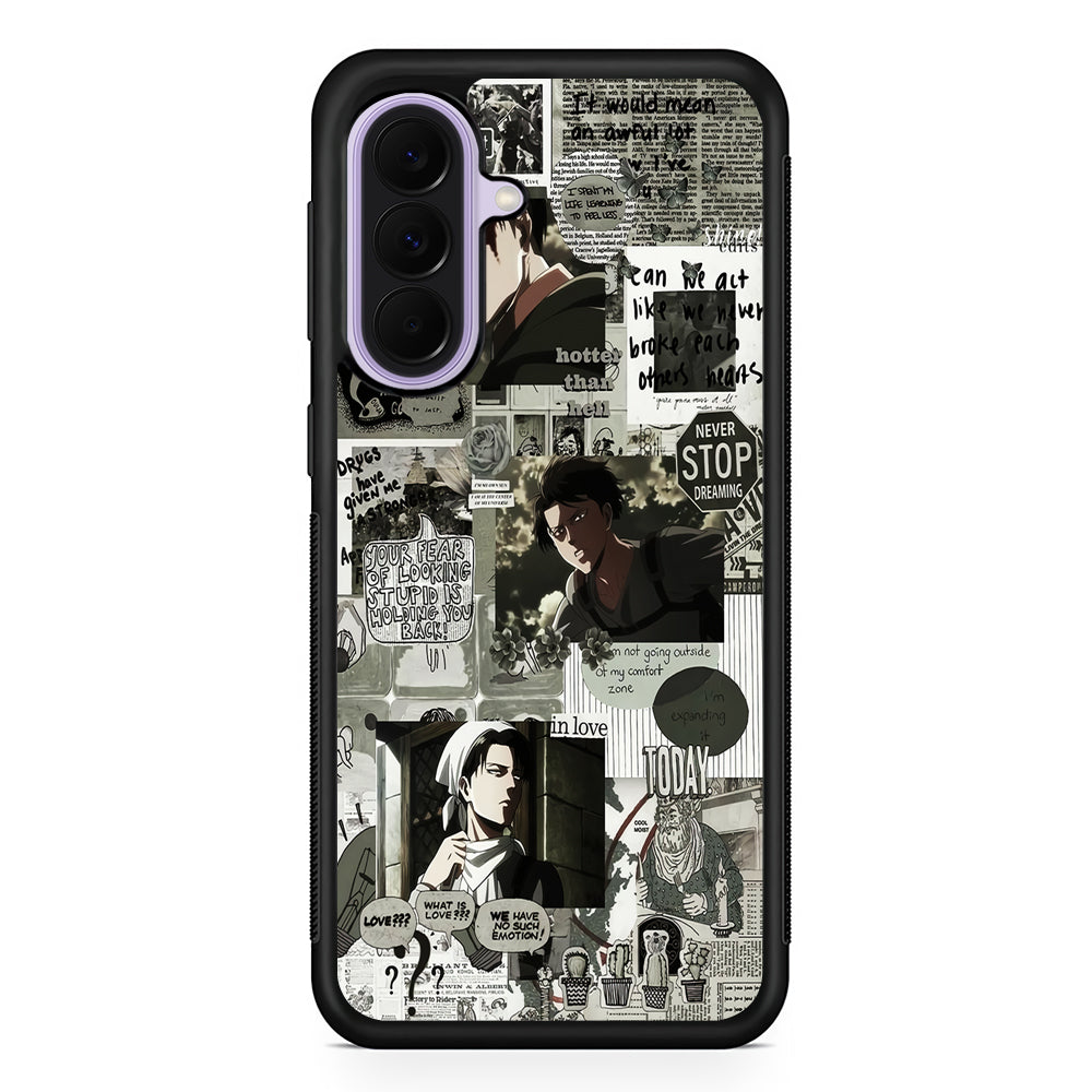 Levi Ackerman Aesthetic Samsung Galaxy A37 Case | Samsung Galaxy A37 Rubber Protective Case