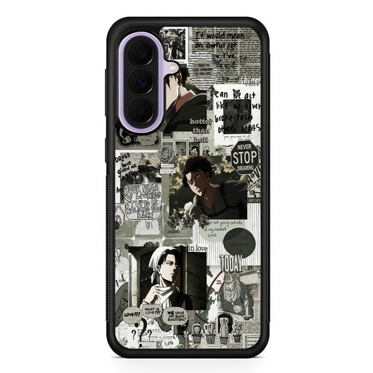 Levi Ackerman Aesthetic Samsung Galaxy A37 Case | Samsung Galaxy A37 Rubber Protective Case