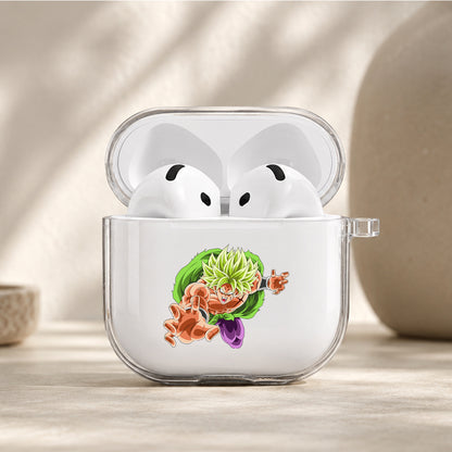 Dragon Ball Z Broly Wrath Protective Apple Airpods 4 Clear Case - Durable Clear Protection