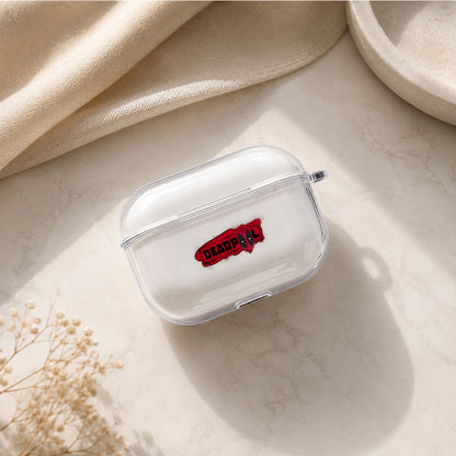 Deadpool Splash Red Protective Apple AirPods Pro 3 Clear Case | Shockproof Cover