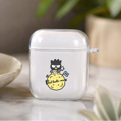 Badtz Maru on the Moon Protective Clear Case Cover For Apple Airpods | Soft Silicone AirPods 1 / 2 Case | Protective Cover