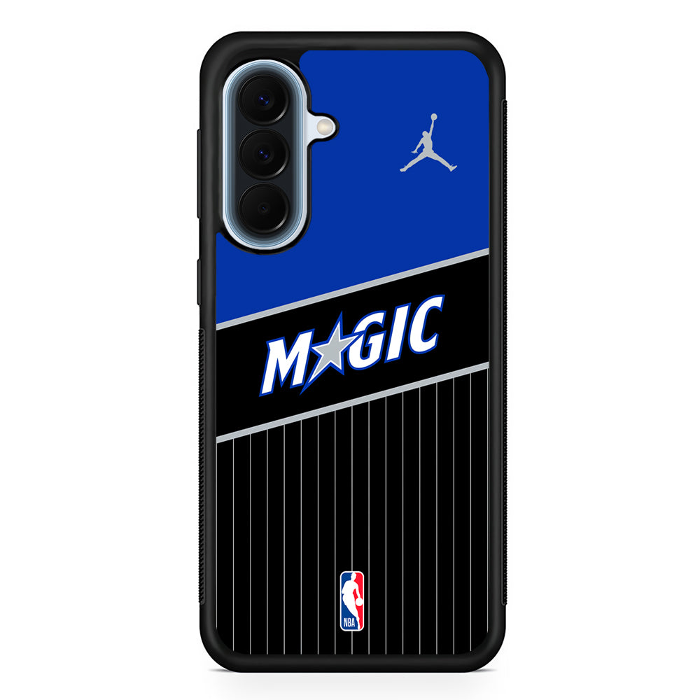 NBA Orlando Magic Black Jordan Samsung Galaxy A57 Case | Slim Samsung Galaxy A57 Protective Case