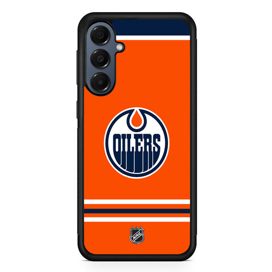 NHL Edmonton Oilers Orange Samsung Galaxy A16 Case | Slim Protective Cover for Samsung Galaxy A16