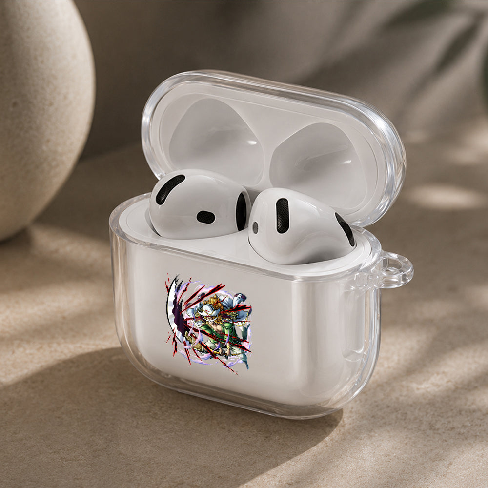 Whitebeard Strongest Man Protective Apple Airpods 4 Clear Case - Durable Clear Protection
