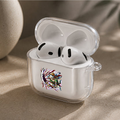 Whitebeard Strongest Man Protective Apple Airpods 4 Clear Case - Durable Clear Protection