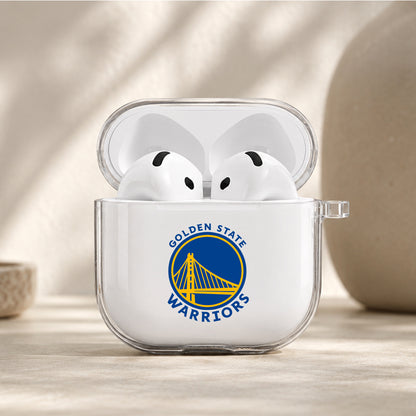 NBA Golden State Warriors Logo Protective Apple Airpods 4 Clear Case - Durable Clear Protection
