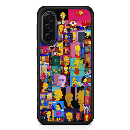 Lisa Simpson Aesthetic Samsung Galaxy A17 Case | Durable Rubber Samsung Galaxy A17 Phone Case