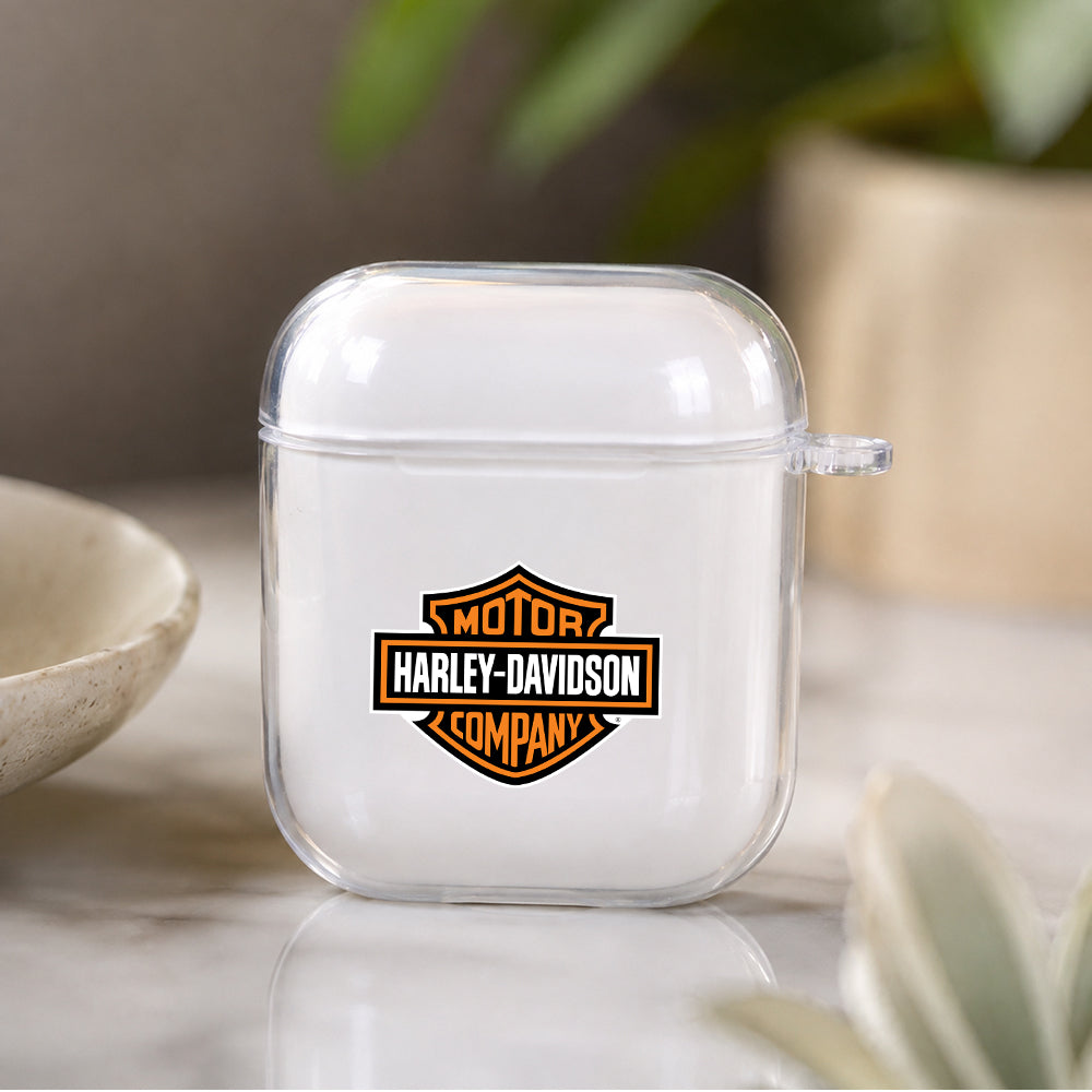 Harley Davidson Protective Clear Case Cover For Apple Airpods | Soft Silicone AirPods 1 / 2 Case | Protective Cover