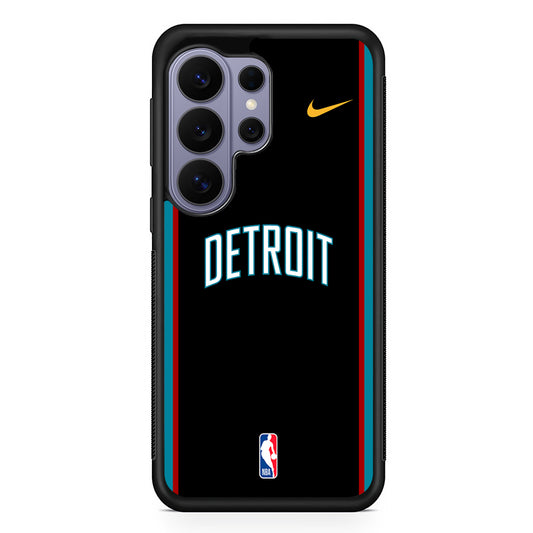 NBA Detroit Pistons Black Nike Samsung Galaxy S26 Ultra Case | Slim Durable Protective Cover