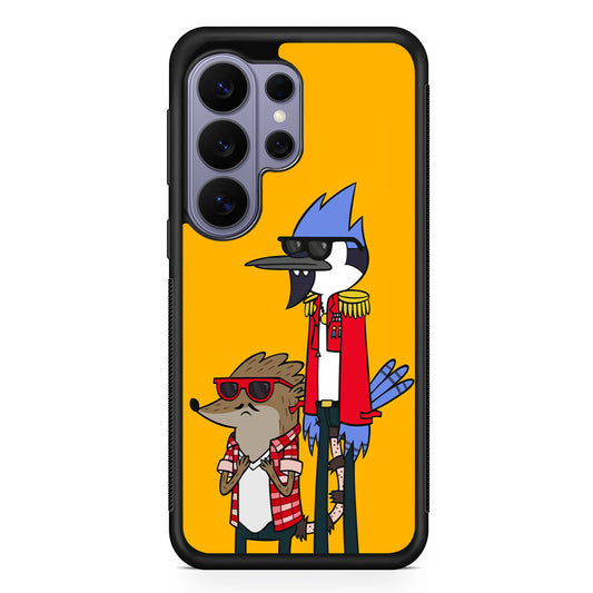Regular Show Rigby and Mordecai Samsung Galaxy S26 Ultra Case | Protective Rubber Cover