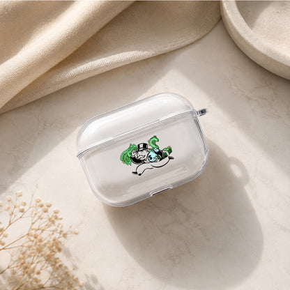 Monopoly Rich Uncle Protective Apple AirPods Pro 3 Clear Case | Shockproof Cover