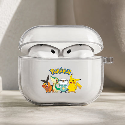 Pokemon Unova Starters Protective Apple AirPods Pro 3 Clear Case | Shockproof Cover