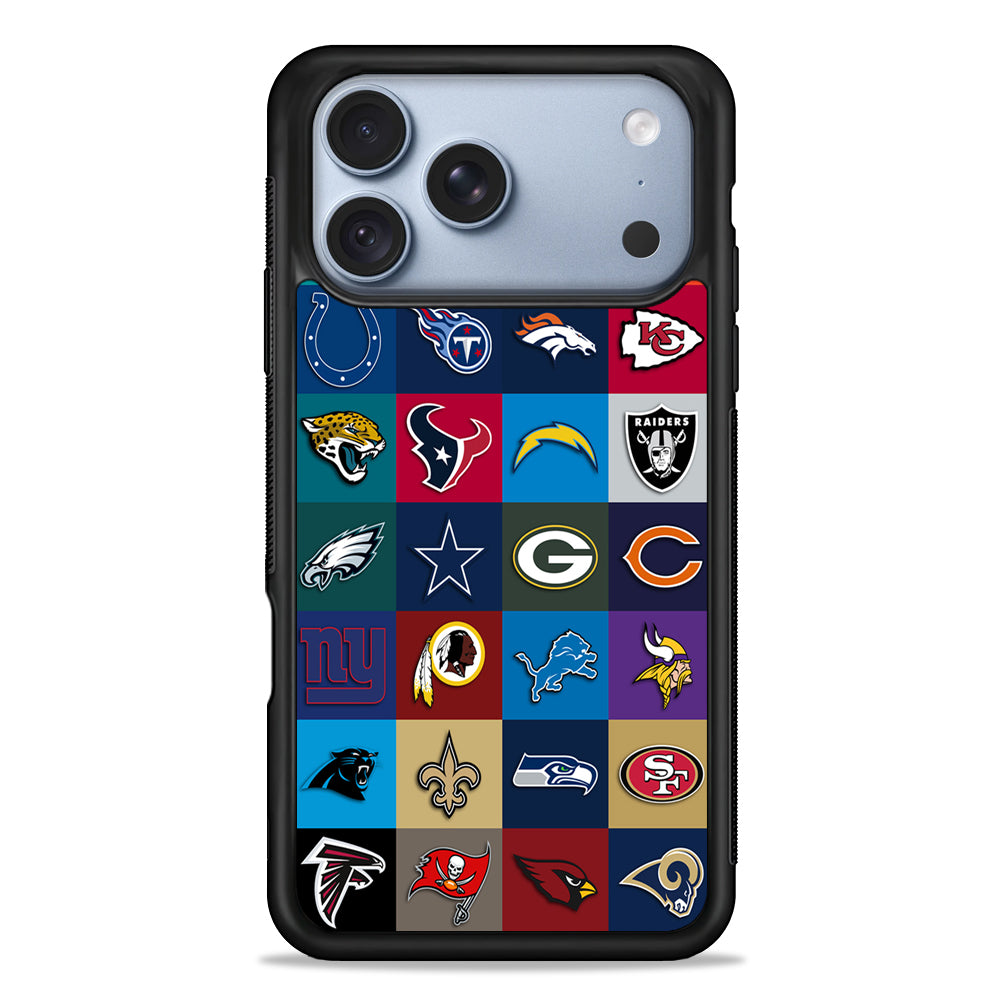 American Football Teams NFL iPhone 18 Pro Case - iPhone 18 Pro Silicone Case