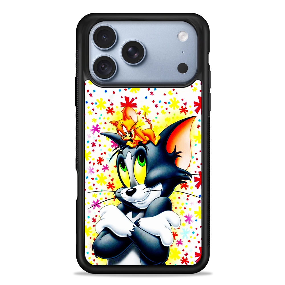 Tom and Jerry Motif iPhone 18 Pro Case - iPhone 18 Pro Silicone Case