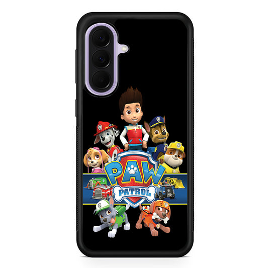 Paw Patrol Black Samsung Galaxy A37 Case | Samsung Galaxy A37 Rubber Protective Case