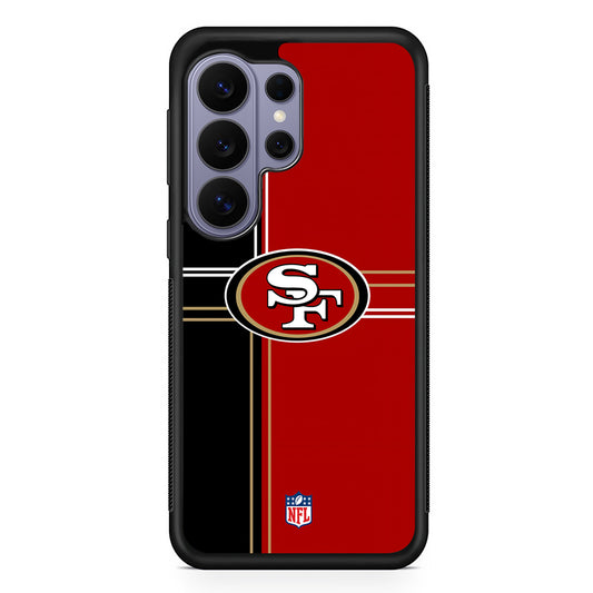 NFL San Francisco 49ers Red Black Samsung Galaxy S26 Ultra Case | Protective Rubber Cover