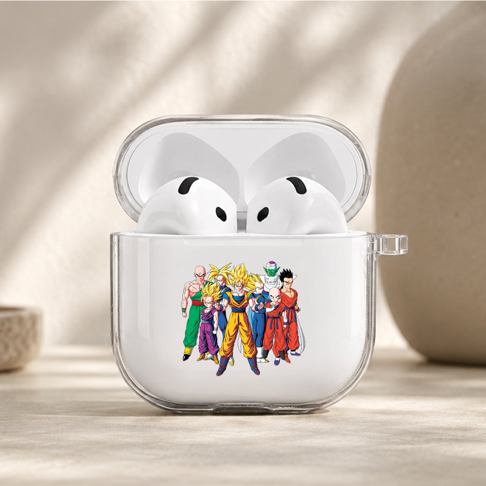 Dragon Ball Z The Z Fighters Protective Apple Airpods 4 Clear Case - Durable Clear Protection