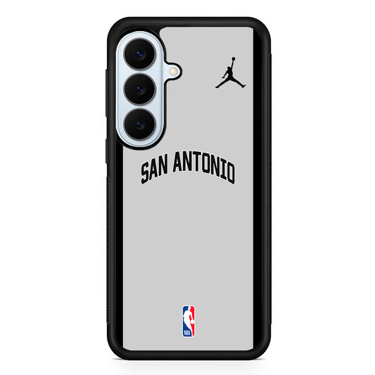 NBA San Antonio Spurs Gray Jordan Samsung Galaxy S26 Plus Case | Lightweight Protective Phone Cover
