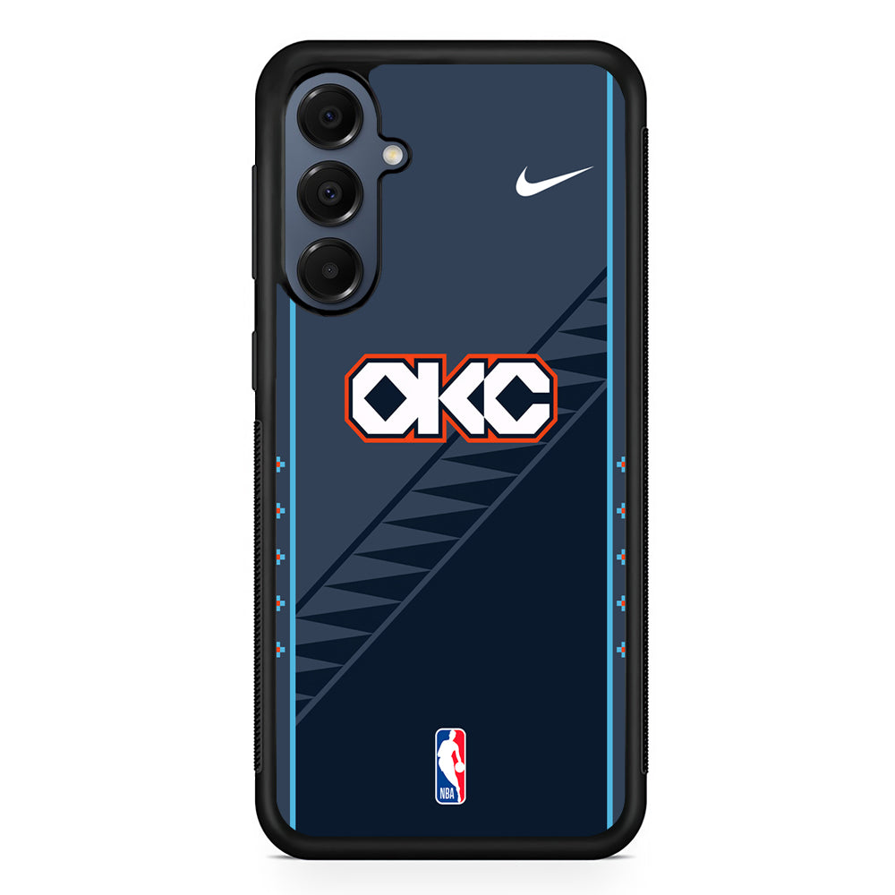 NBA Oklahoma City Thunder Navy Nike Samsung Galaxy A16 Case | Slim Protective Cover for Samsung Galaxy A16