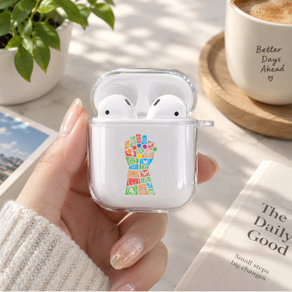 Avenger End Glove Protective Clear Case Cover For Apple Airpods | Soft Silicone AirPods 1 / 2 Case | Protective Cover