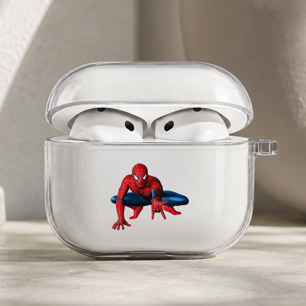 Spider-Man Classic Style Protective Apple AirPods Pro 3 Clear Case | Shockproof Cover