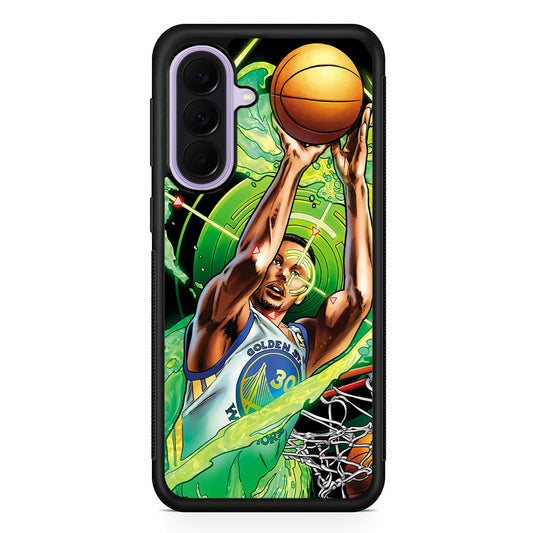 Stephen Curry Jump Art Samsung Galaxy A37 Case | Samsung Galaxy A37 Rubber Protective Case