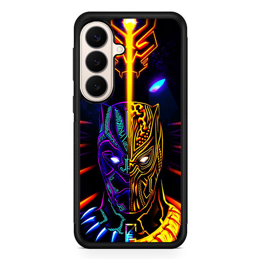 Black Panther And Golden Jaguar Samsung Galaxy S26 Case | Durable Protective Rubber Cover
