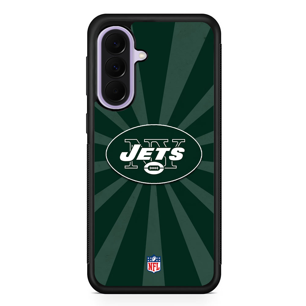 NFL New York Jets Green Samsung Galaxy A37 Case | Samsung Galaxy A37 Rubber Protective Case
