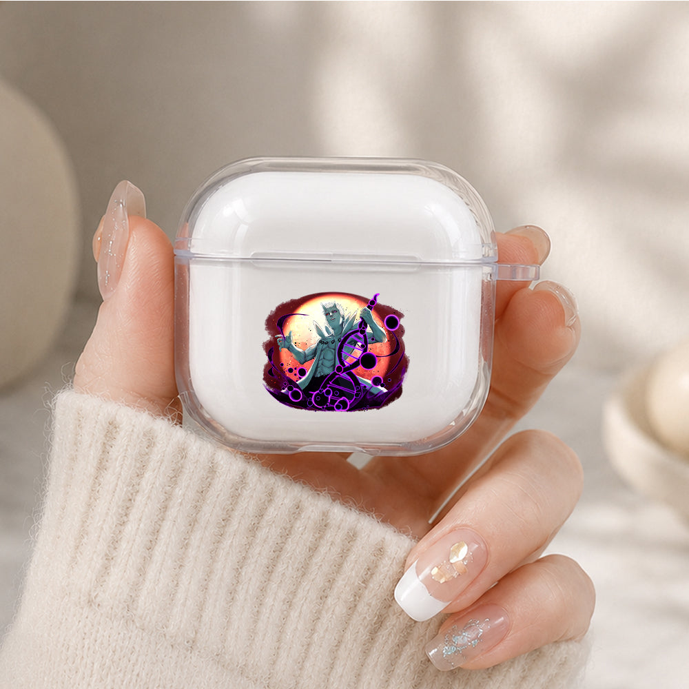 Obito Six Paths Awakening Protective Apple Airpods 4 Clear Case - Durable Clear Protection
