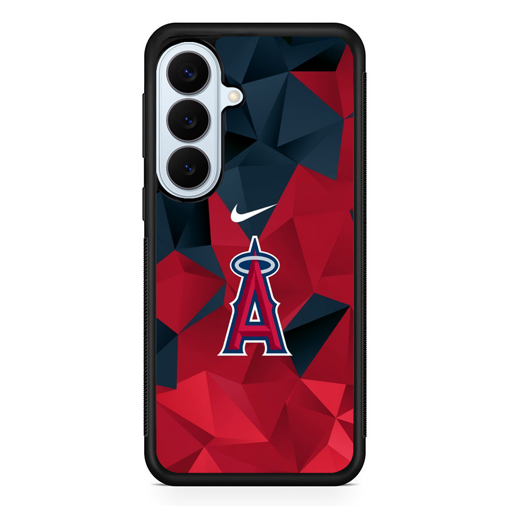 MLB Los Angeles Angels Polygonal Nike Samsung Galaxy S26 Plus Case | Lightweight Protective Phone Cover
