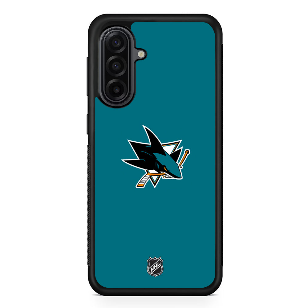 NHL San Jose Sharks Team Samsung Galaxy A17 Case | Durable Rubber Samsung Galaxy A17 Phone Case