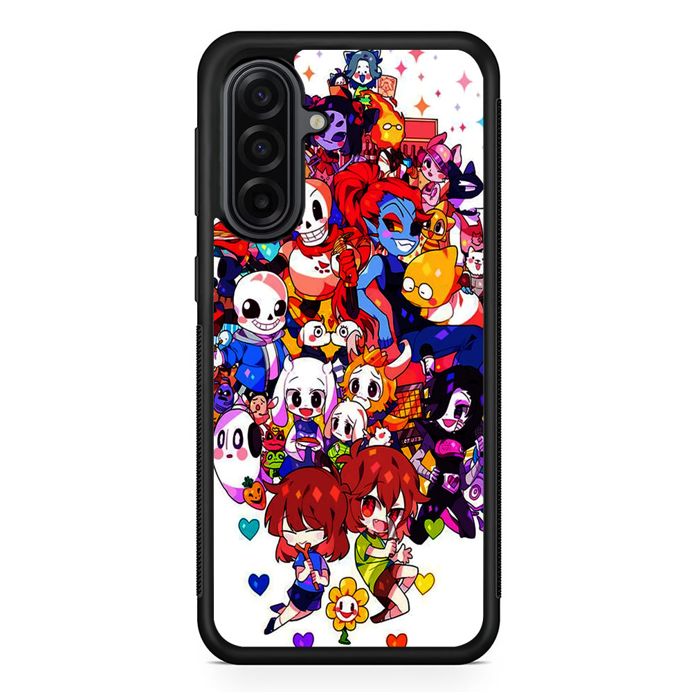 Undertale White Samsung Galaxy A17 Case | Durable Rubber Samsung Galaxy A17 Phone Case