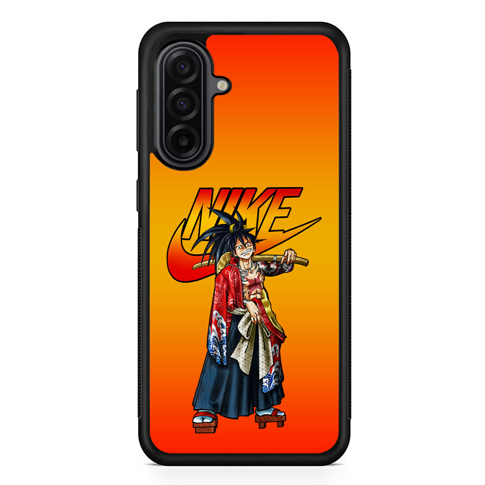 Nike Monkey D Luffy Samsung Galaxy A17 Case | Durable Rubber Samsung Galaxy A17 Phone Case
