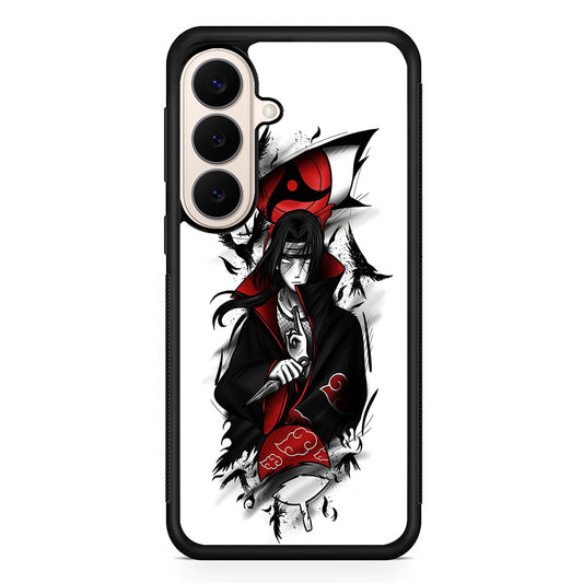 Itachi Uchiha White Samsung Galaxy S26 Case | Durable Protective Rubber Cover