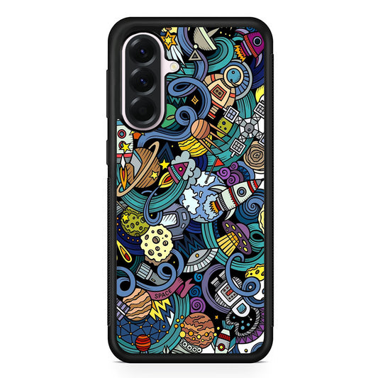 Doodle 002 Samsung Galaxy A56 Case | Samsung Galaxy A56 Protective Rubber Case