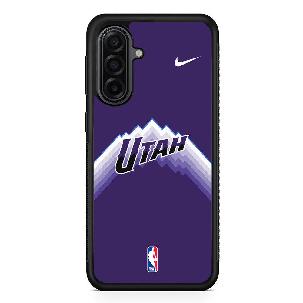 NBA Utah Jazz Purple Nike Samsung Galaxy A17 Case | Durable Rubber Samsung Galaxy A17 Phone Case
