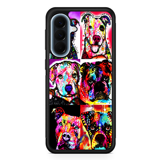 Dog Colorful Art Collage Samsung Galaxy A57 Case | Slim Samsung Galaxy A57 Protective Case