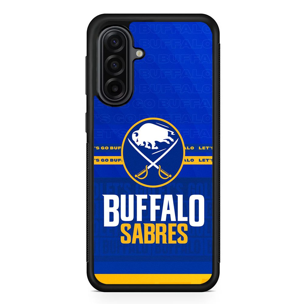 NHL Buffalo Sabres Blue Samsung Galaxy A17 Case | Durable Rubber Samsung Galaxy A17 Phone Case