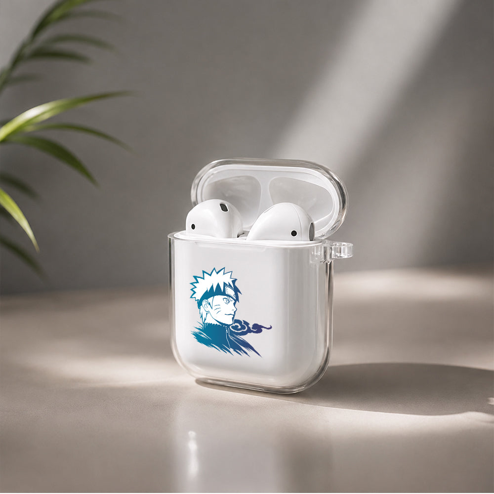 Naruto Uzumaki Blue Color Protective Clear Case Cover For Apple Airpods | Soft Silicone AirPods 1 / 2 Case | Protective Cover