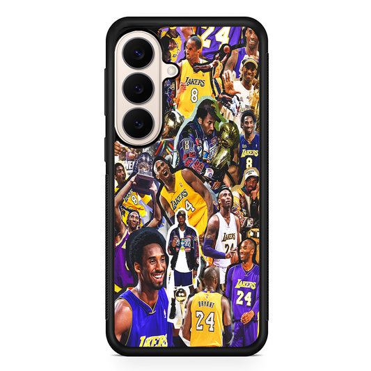 Kobe bryant lakers Collage Samsung Galaxy S26 Case | Durable Protective Rubber Cover
