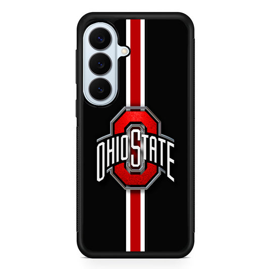 Ohio State White Red Line Samsung Galaxy S26 Plus Case | Slim Protective Rubber Cover