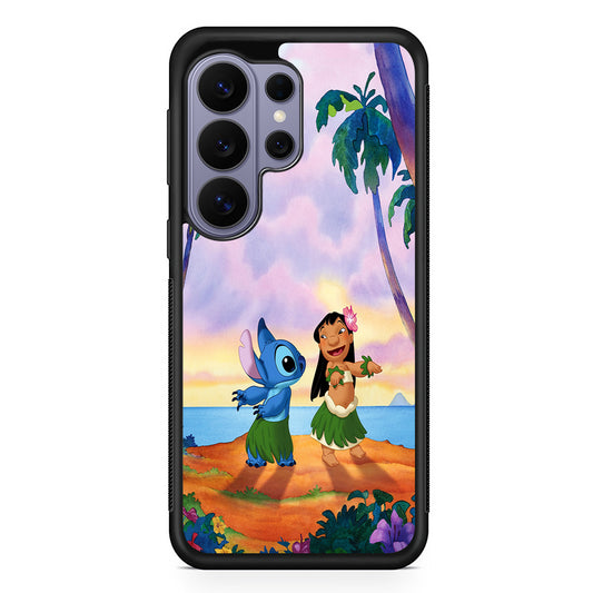 Lilo and Stitch Dancing Samsung Galaxy S26 Ultra Case | Protective Rubber Cover